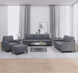 Set Schlafsofa, Wohnzimmer, Sofa, modernes Sofaset