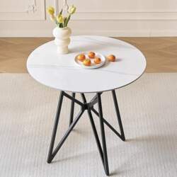 SHARPDO Round Sintered Stone Dining Table
