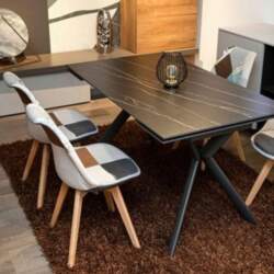 Silvia Patchwork Multicoloured Dining Chair (4