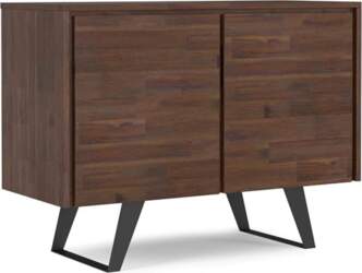SIMPLIHOME Lowry Solid Wood Acacia Rectangular