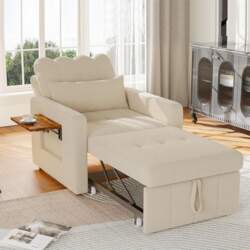 Single Sofa Bed with 5-Level Adjustable