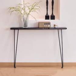 Sofa Console Table Solid Wood Top
