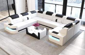 Sofa Dreams Wohnlandschaft Como U-Shape Leather