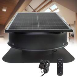 Solar Dachventilator | Fünf Flügel Wetterfester