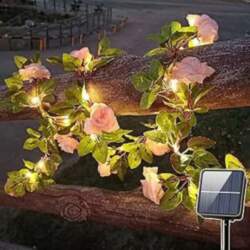 Solar Rose Vine Vine String Lights