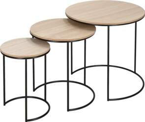 SPRINGOS Set of 3 Round Coffee