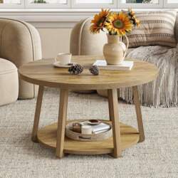 Tribesigns 80 cm Round Coffee Table