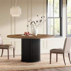 Tribesigns Round Dining Table, 120 cm
