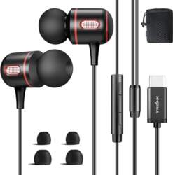 USB C austiņas ar kabeli, C