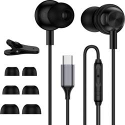 USB-C austiņas ar vadu, C tipa