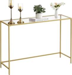 VASAGLE Console Table, Side Table, Tempered