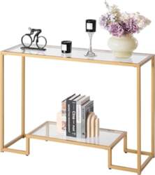 VEVOR 2-Tier Console Table Modern Rectangular