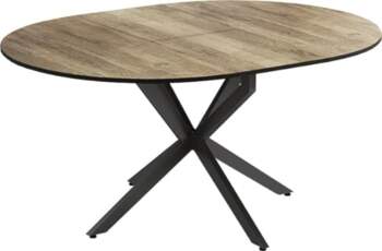 Vicco Loyd Dining Table Black Oak