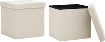 VidaXL 2 x Stools with Storage