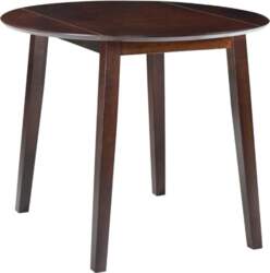 VidaXL Drop-Leaf Dining Table Round MDF