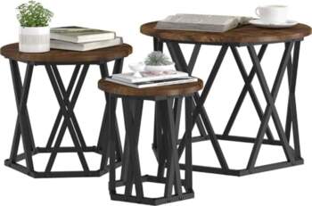 VidaXL Nesting Side Table Set of