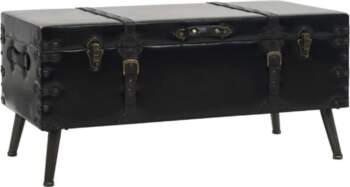 VidaXL Table basse MDF et acier