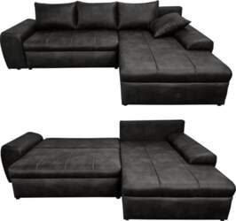 Vintage Corner Sofa with Sleep Function