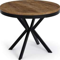 WFL GROUP Round Extendable Dining Table