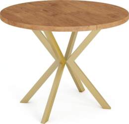 WFL GROUP Round Extendable Dining Table