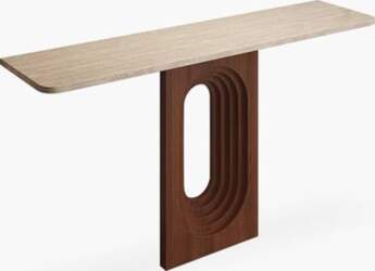 White Console Table for Entryway -