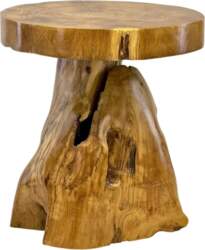 Wooden Stool - Side Table Flower