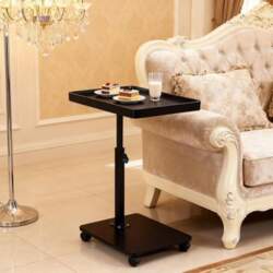 XUDREZ Adjustable Side Table, C-Shaped Small