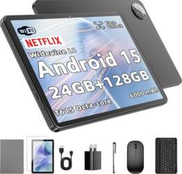 10 collu Android15 planšetdators: 24 GB