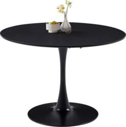 110 cm Round Dining Table, Black