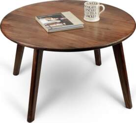 24" Square Solid Walnut Wood Side