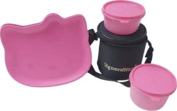 2× Tupperware "Hello Kitty Teller