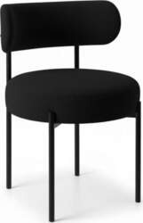 2 x Chenille Chairs with Backrest