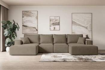 ALTDECOR Sierra-U-S Corner Sofa with Sleep