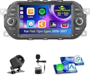 Android 15 Auto radio Fiat Tipo