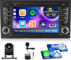 Android 15 Auto radio priekš Audi