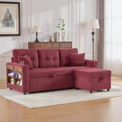 ANIROY Extendable Corner Sofa with Sleep