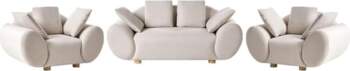 Beliani 4 Seater Sofa Set Fabric