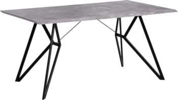 Beliani Buscot Dining Table Concrete Look