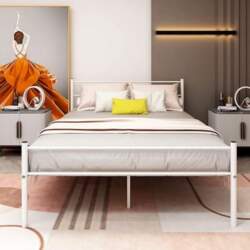 BOFENG Double Metal Bed Frame with
