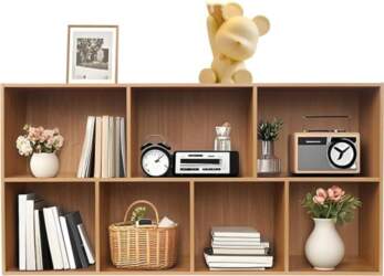 Bookcase with 7 Open Compartments, Cube