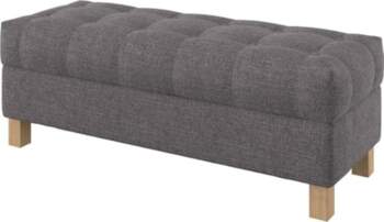 Buttoned Padded Bench Stool Ottoman with