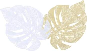 Cabilock Set of 2 Leaf Shape