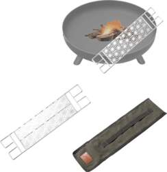 Campingmoon 304 nerūsējošā tērauda Takibi Fire