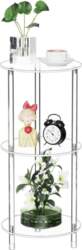 Clear Round Acrylic Side Table for