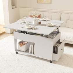 Coffee Table, Height Adjustable, Extendable Coffee