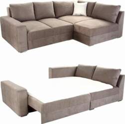 Corner Sofa Long-Lasting Sleeper W260/T181/H88 cm