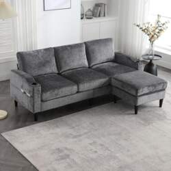 Corner Sofa with Sleep Function, Sofa