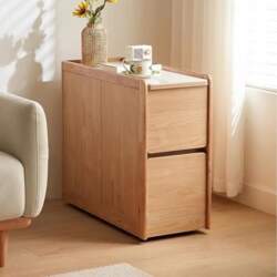 Couch Side Table with Storage Space