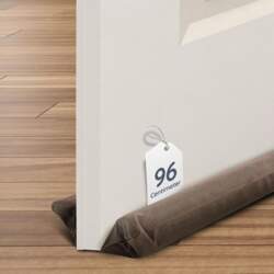 CUQOO Draught Excluder zem durvīm, brūns