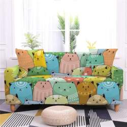 Cute Cat Pattern Sofa Cover for